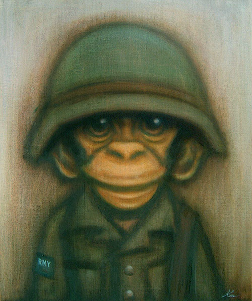 Portrait of army soldier