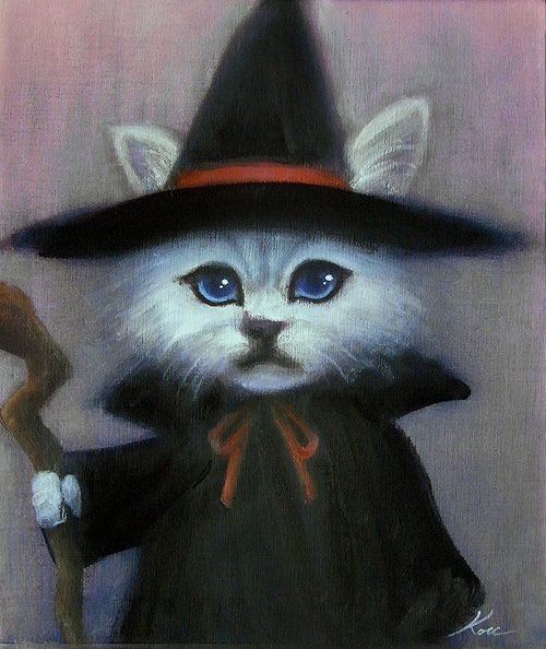 Portrait of Cat Wizard